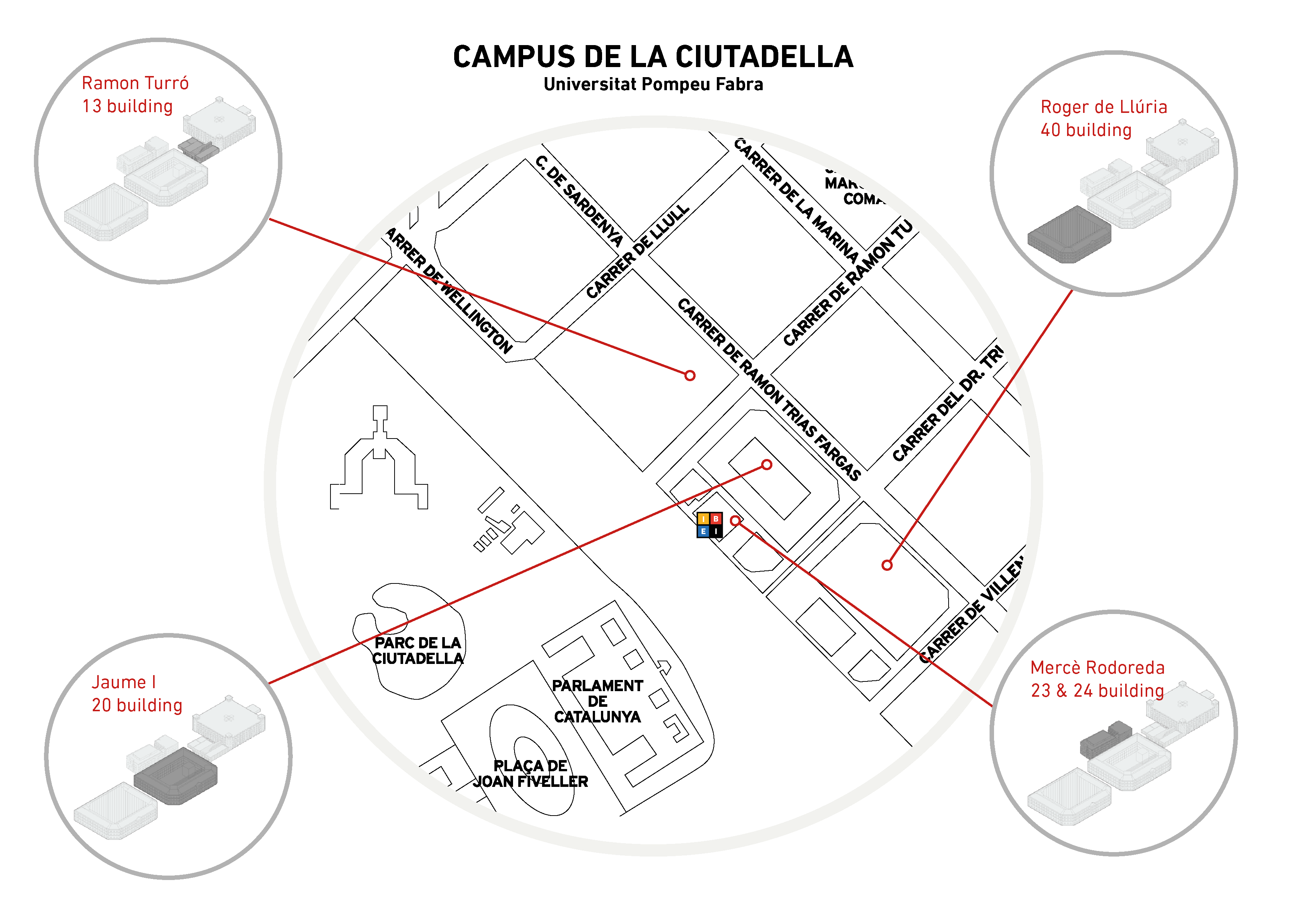 Venue map: IBEI within the UPF campus